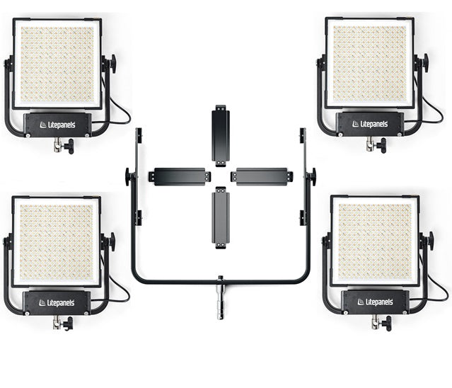 Litepanels 900-3731 - Gemini 1x1 Hard Quad Array Light Kit