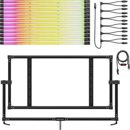 Quasar Science 924-4123 - Ossium frame c/w 12x 4’ Rainbow 2 (US power cable)