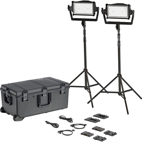 Litepanels 936-0302 - Astra IP Half - Traveler Duo GM&amp;VM Kit (Standard Yoke, US Power Cable)