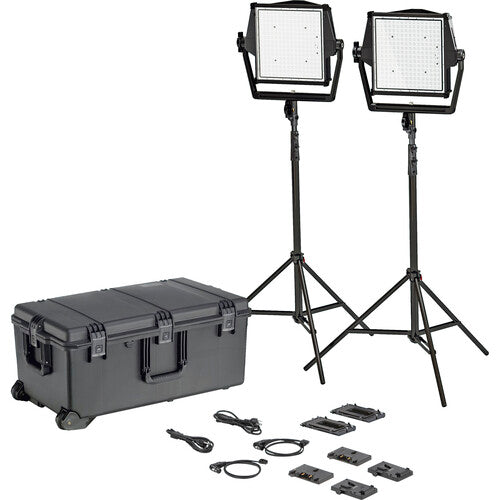 Litepanels 936-1302 - Astra IP 1x1 - Traveler Duo GM&amp;VM Kit (Standard Yoke, US Power Cable)