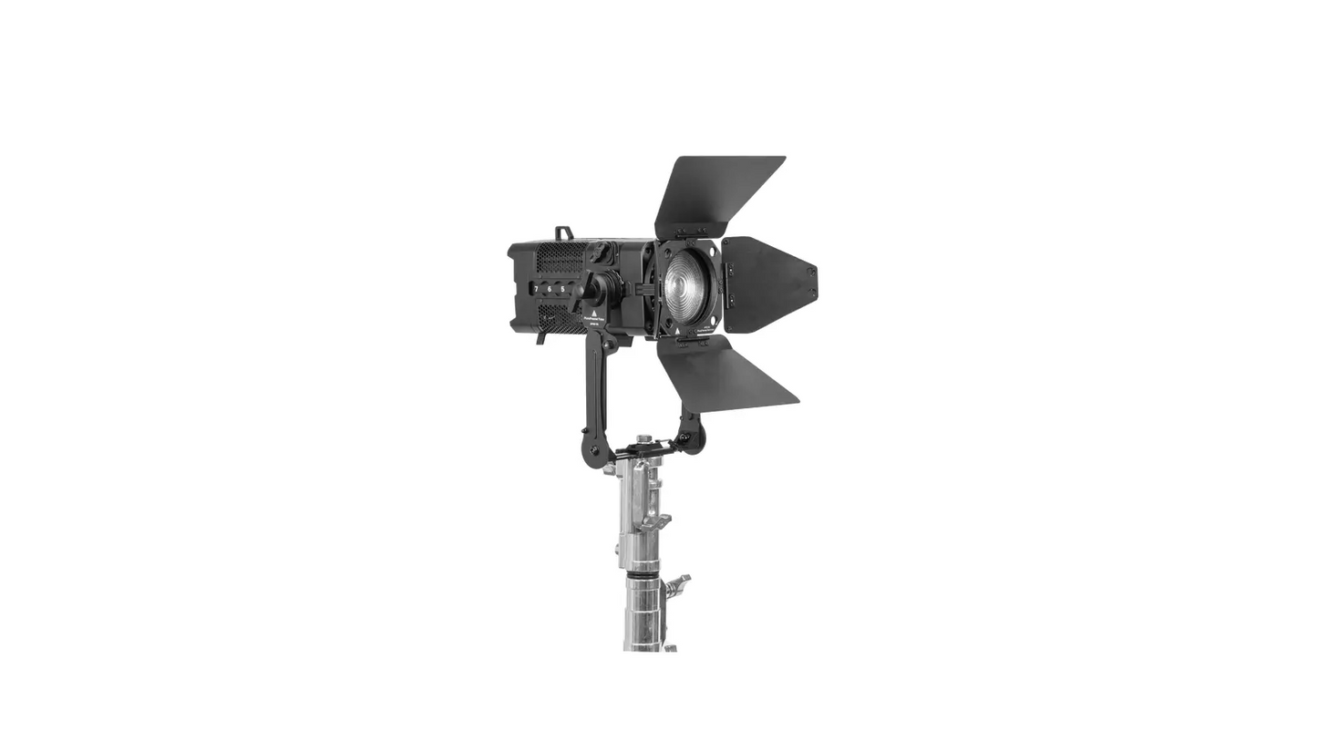 ASTERA - AF80 - PlutoFresnel  *Individual, No Case*
Battery-powered spotlight with Fresnel Lens. 80W Titan LED Engine, equivalent to 300W Tungsten lights. RGBMA, CRI 96+ 
Includes Barndoor, Yoke, YokeBase, TVMP Adapter, TrackHandle 
*24V PSU Not Included*