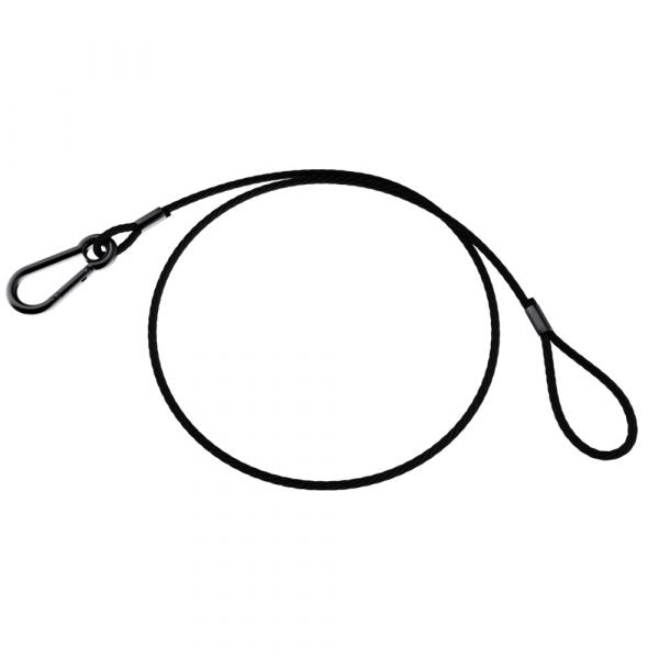 LiteGear AU2.00106 Safety Cable with Spring Hook, 30 in long, 1/8 in Dia.