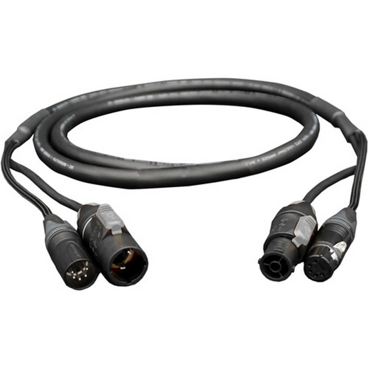 ASTERA - AX2-JC - Hybrid cable that combines power in+out and data
in+out into 1 cable.