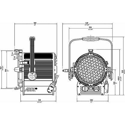 ARRI L1.40755.H True Blue ST2 Hanging black 100 - 240 V~ Bare Ends