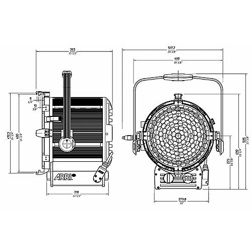 ARRI L1.41000.H True Blue ST5 Hanging blue/silver 120 - 240 V~ Bare Ends