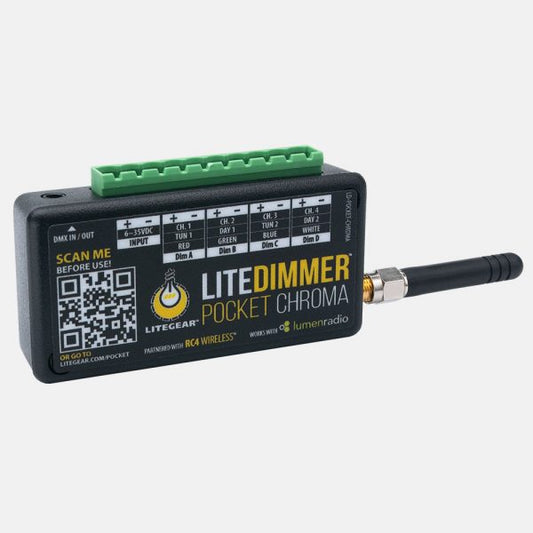 LiteGear LD1.00110 LiteDimmer Pocket, Chroma, 4X4