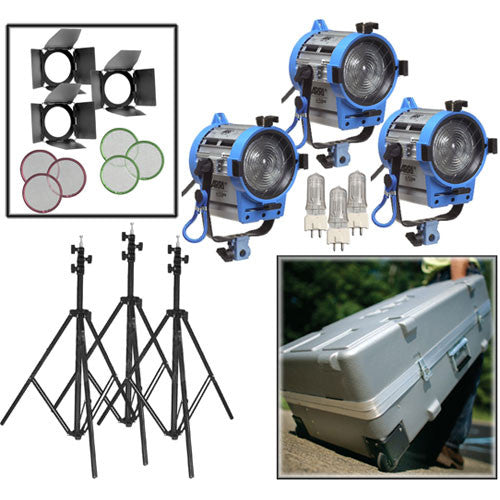 ARRI LK.0005623 650/3 COMPACT Fresnel Kit with wheels (for 220V)