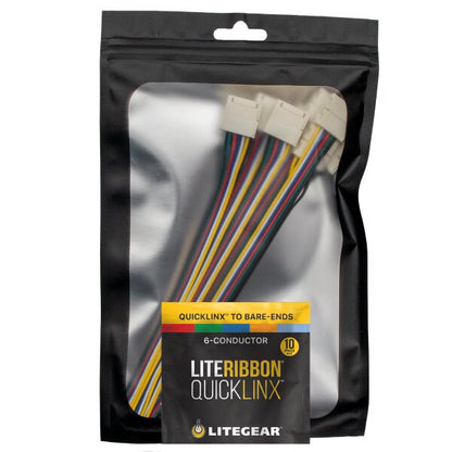 LiteGear LR3.00103 Cine-Five (6-Conductor) QuickLinx to Bare-Ends, 10pc