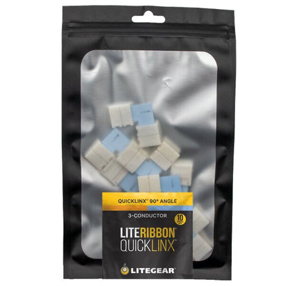 LiteGear LR3.00108 Hybrid (3-Conductor) 90º Angle QuickLinx Kit, 10pc