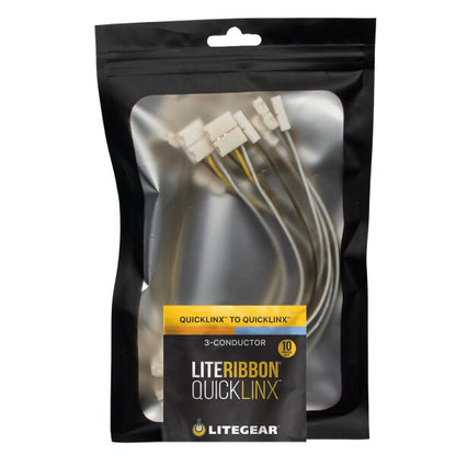 LiteGear LR3.00112 Hybrid (3-Conductor) QuickLinx to QL Cable, 10pc