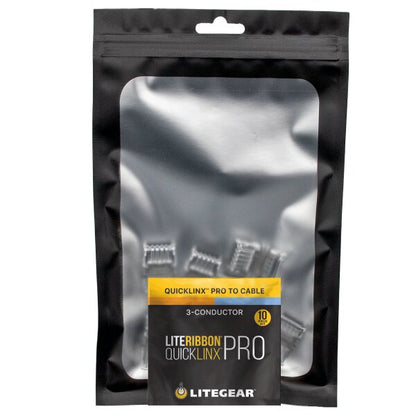 LiteGear LR3.00113 Hybrid (3-Conductor) QuickLinx PRO to Cable, 10pc