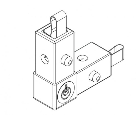 LiteGear LT2.00113 LiteTile LiteBox Corner, 2-Way