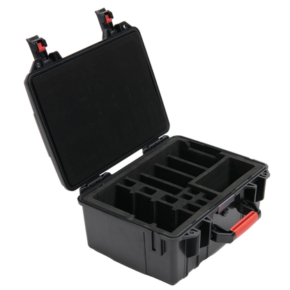 ASTERA - REX1-CSE-4-ACC - Transportation Case for RuntimeExtender with Accessories - Sturdy plastic case to carry 4 RuntimeExtenders and accessories. Includes 4 clamps and 4 x 1.5m cable.