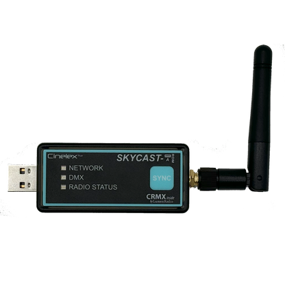 SKYCAST-A - CINELEX SKYCAST - USB-A to CRMX Wireless DMX Transmitter