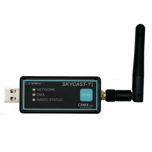 SKYCAST-A - CINELEX SKYCAST - USB-A to CRMX Wireless DMX Transmitter